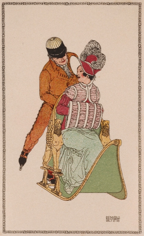 Lovers In Winter by Remigius Geyling, c.1910